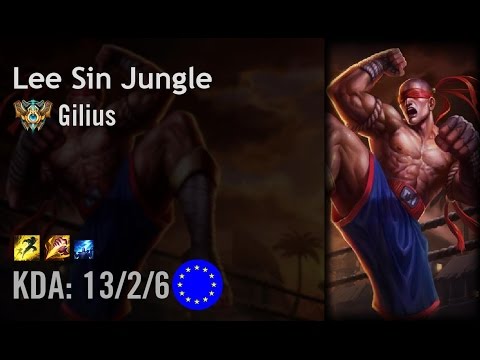 Lee Sin Jungle vs Elise - Gilius - EUW Challenger Patch 6.9