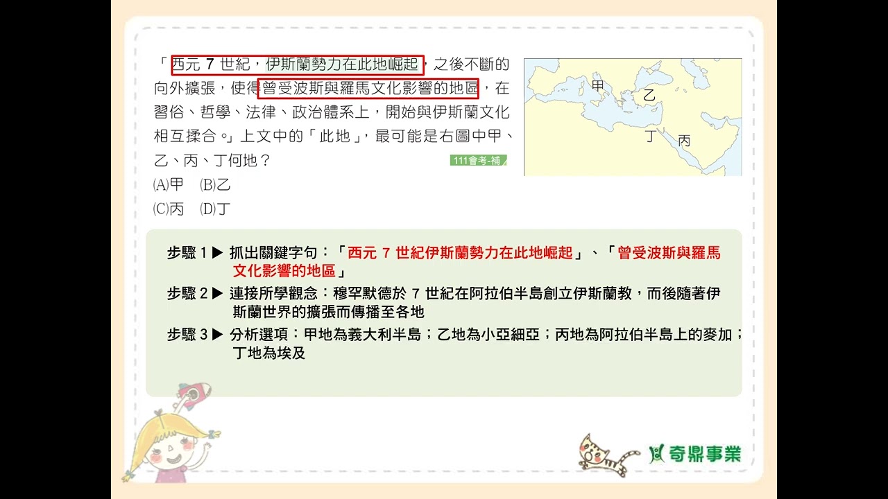 P.163 單元9 會考即時練3第1題