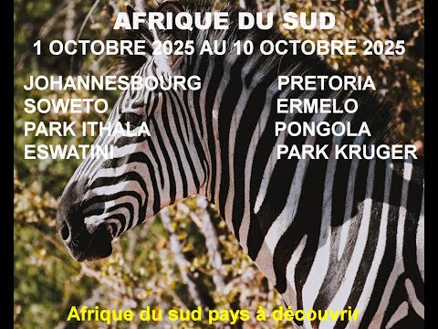 Montage vidéo voyage Afrique du sud octobre 2025