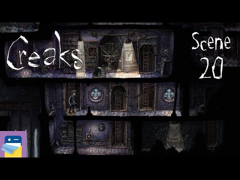 Creaks: Scene 20 Walkthrough + Secret Room + Interactive Painting & iOS Gameplay (by Amanita Design)