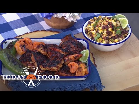 Bobby Flay Shares Grilled Chicken, Corn Black Bean Salad Recipes