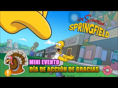 Los Simpson Springfield-Tapped Out-Evento Dia de Accion de Gracias 2016