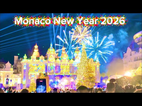 2026 New Year Eve Monaco Fireworks Show, Carspotting + Monaco Walk @emman25MC