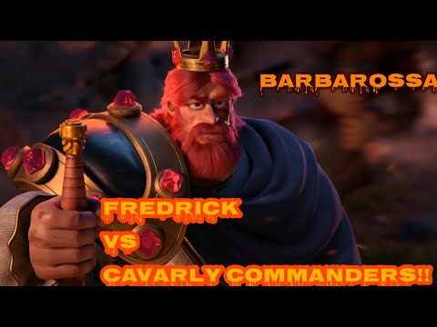 Rise of kingdoms Fredrick Versus Cavarly Commanders( فريدريك ضد قادة الفرسان)
