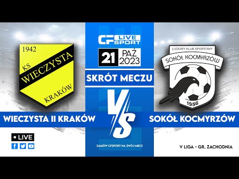 Skrót: Wieczysta II Kraków - Sokół Kocmyrzów 21.10.2023