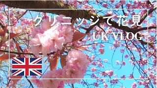 ［海外Vlog］天文台のあるグリニッジでお花見／ロンドンの桜／桜並木道／イギリス暮らし／Greenwich Park