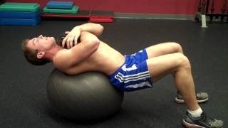 Ball Crunches With Weight exercise video thumbnail