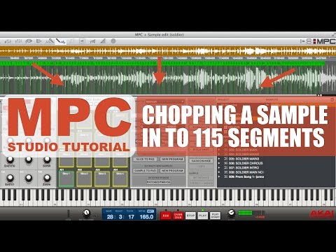 Akai MPC Studio - Week 2 - Sample Chopped in to 115 Segments