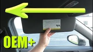 AUDI A3/S3 OEM+ extendable sun visor upgrade, uninstall/install DIY