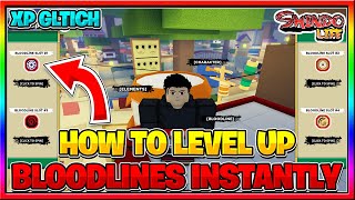 (GLITCH!) Shindo Life How To Level Up Your Bloodline FAST | Shindo Life Bloodline Level Glitch