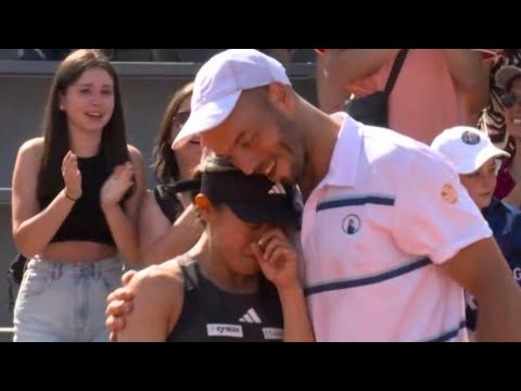French Open star who was disqualified chokes back tears after mixed doubles glory