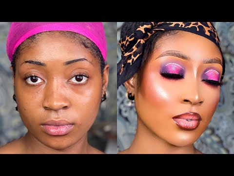 FULL FACE MAKEUP TUTORIAL CUT CREASE EYESHADOW | AIAHS MAKEOVER
