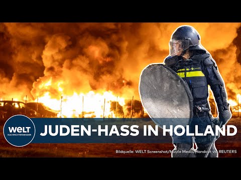 Video Thumbnail: AMSTERDAM IN AUFRUHR: Wieder heftige antisemitische Krawalle von Propalästinenser-Gruppen