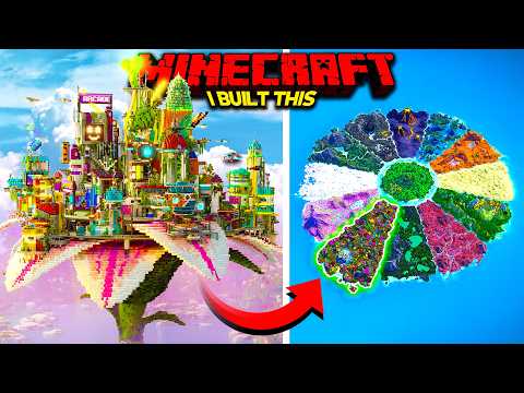 I Transformed Minecraft into a SOLARPUNK CITY in The ULTIMATE Survival World 2!