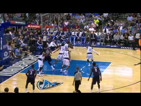 Anthony Davis 25 points (nice dunks) vs Dallas Mavs full highlights NBA preseason 10/07/2013