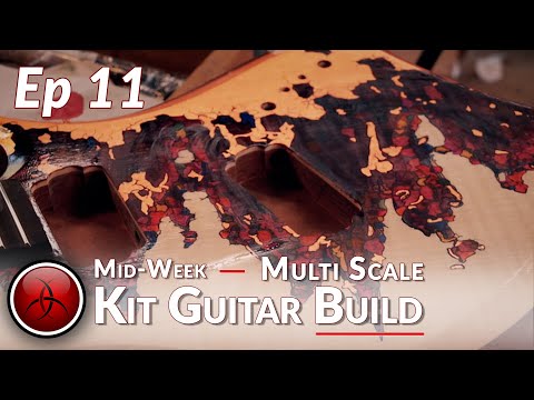Ep 11 - Shred - Hand Finishing - How to Build a Copper Leaf Multi-Scale Kit Guitar