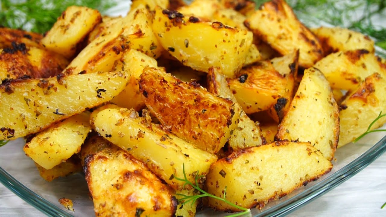 Невообразимо вкусный Золотистый картофель в духовке