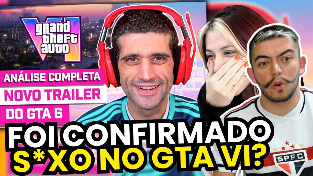 ANÁLISE COMPLETA DO NOVO TRAILER DO GTA 6 | REACT
