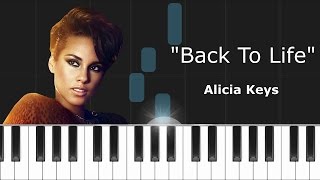 Alicia Keys - "Back To Life" Piano Tutorial - Chords - How To Play - Cover