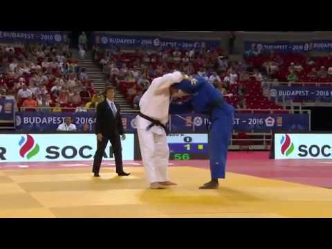 206 柔道 Judo Grand Prix Budapest 2016. Uki otoshi or sasae tsurikomi ashi? Dias-Denisov