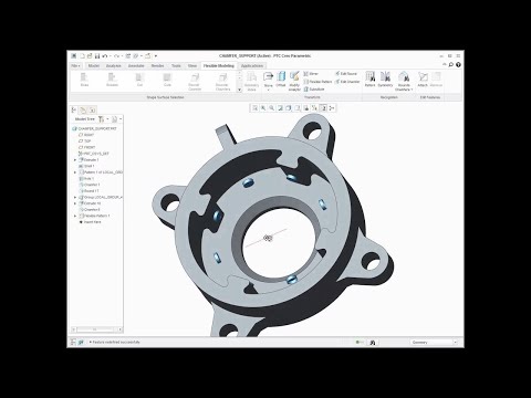 New Flexible Pattern Tool in PTC Creo Flexible Modeling