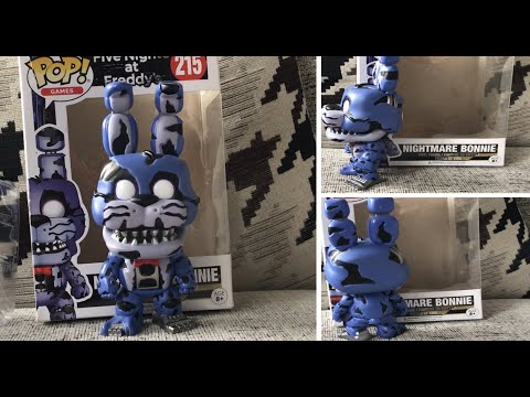 FUNKO FIVE NIGHTS AT FREDDY’S NIGHTMARE BONNIE POP VINYL SHOWCASE!! POP! GAMES 215! | FNAF MERCH