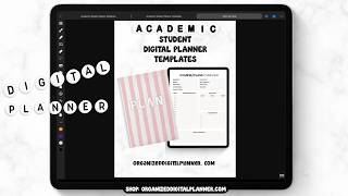 College Student Academic Digital Planner Templates!