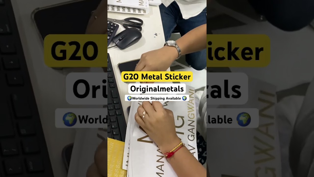 G20 Metal Sicker India | Resin Sticker | Metal Sticker | Original Metals ( Noida )