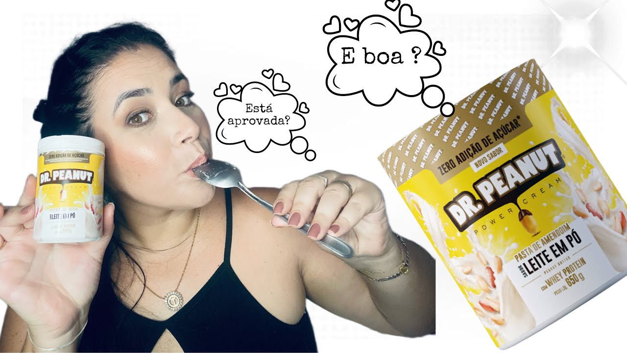 Testei a pasta de amendoim DR PEANUT LEITE EM PÓ #pastadeamendoim #rumoaos1k