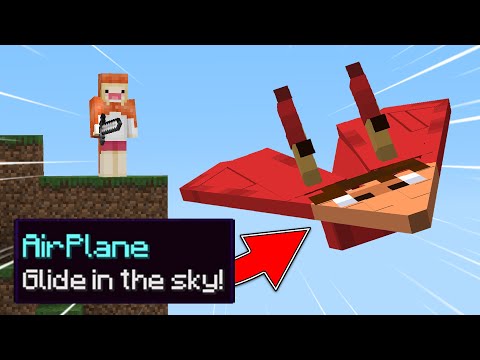 Insane Flying Challenge: PAPER AIRPLANE vs. Minecraft Manhunt!