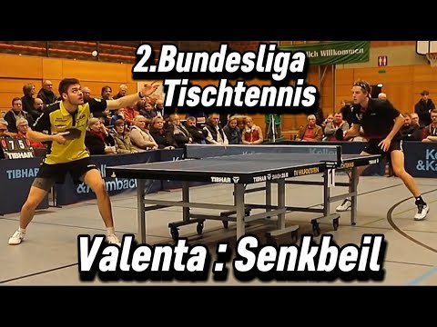 2.Bundesliga🏓| Power Tischtennis von J.Valenta gegen V.Senkbeil
