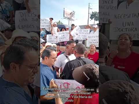 Protestas en Centro Materno Infantil Daniel Alcides Carrión de VMT #noticias