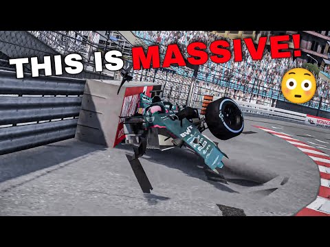 HORROR CRASH at the Monaco swimming pool section! 😖