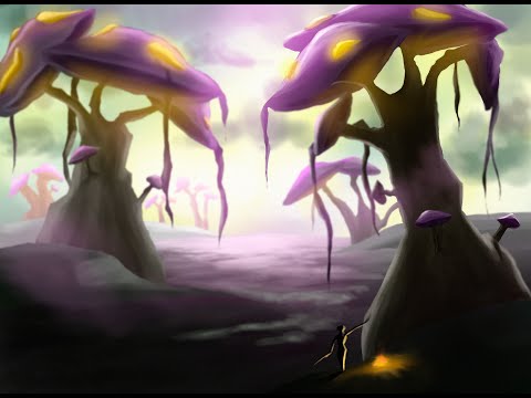 Mushrooms Forest - Speedpaint