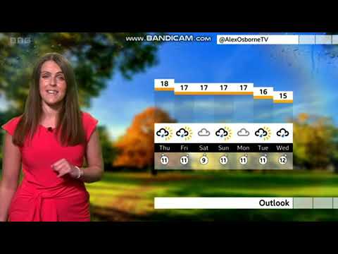 (HD) Alex Osbourne BBC ONE Points West weather October 25th 2022 - 60 fps