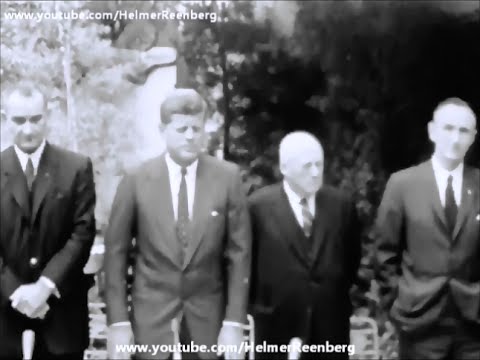December 20, 1960 - President-Elect John F. Kennedy meets Lyndon Johnson, M. Mansfield & S. Rayburn