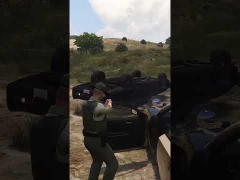 Armored Vehicle Rolls Overs by Pit   GTA 5 LSPDFR