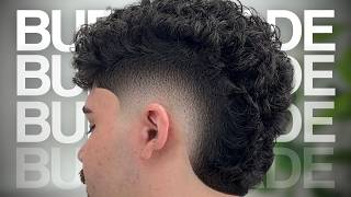 PERFECT Burst Fade on Curly Hair 🔥 | Step-By-Step Barber Tutorial