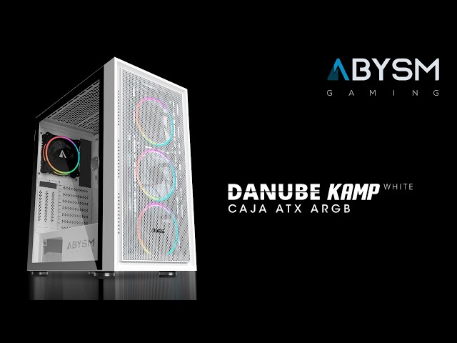 Vídeo relacionado con ABYSM Gaming Caja PC Gamer Danube KOLPA Blanca ATX, con Panel de Vidrio Templado, 1 x USB 3.0 y 2 x USB 2.0, Conectores, Filtro Superior y 1 Ventilador Silencioso de 12 cm