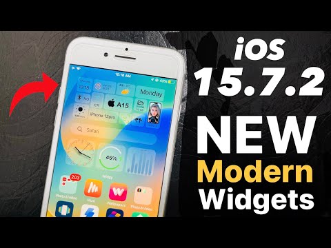 iOS 15.7.2 New Modern Widgets Setup for iPhone 6s, 7, 7+