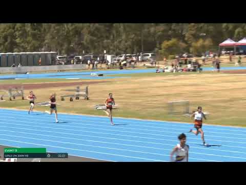 Girls U14 200m Heat 3: 2025/26 State Combined Event Championships