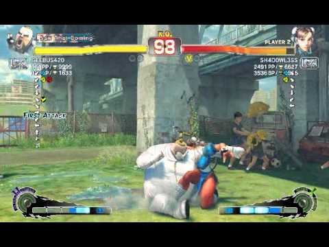GEEBUS420 (RUFUS) vs SH4D0WL3SS (CHUN LI) USF4