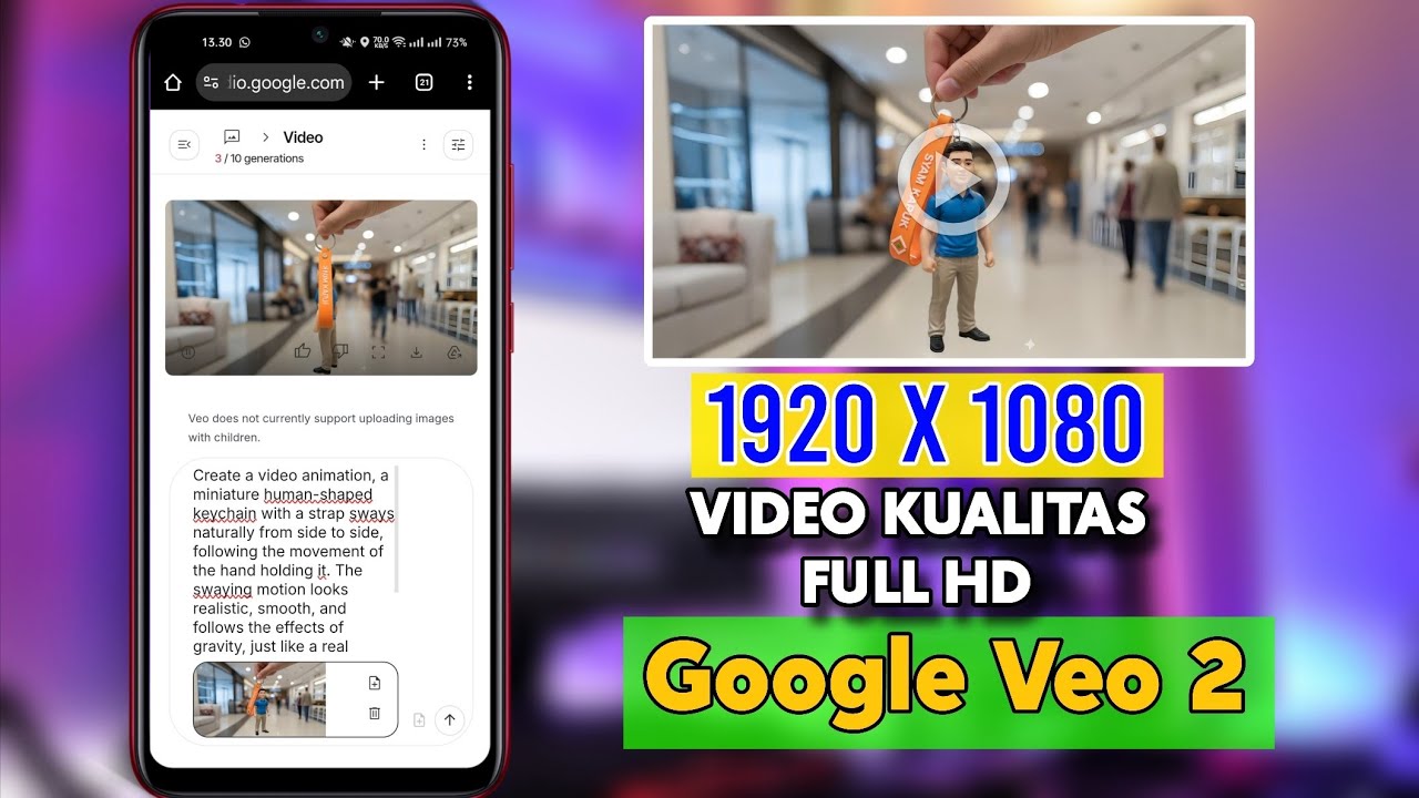 Cara Membuat Video Resolusi Full HD Di Google Veo 2