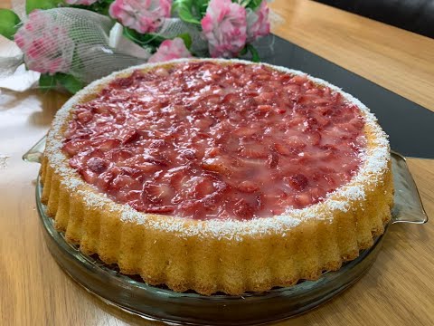 IN 1 MINUTO😱CROSTATA FURBA ALLE FRAGOLE Ricetta con pochi ingredienti !!