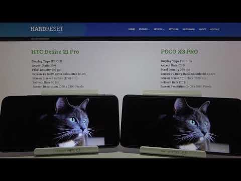 Display Comparison POCO X3 Pro vs HTC Desire 21 Pro – Display Quality Test Head-to-Head