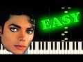 MICHAEL JACKSON BEAT IT Easy Piano Tutorial