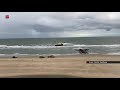 Urker kotter loopt door koppelingsproblemen vast op strand Vlieland