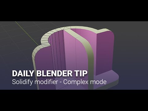 Daily Blender Secrets - Complex Mode for Solidify Modifier