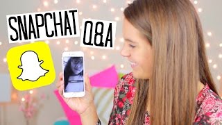 Snapchat Q&A!