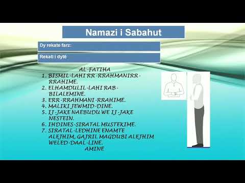 Namazi i Sabahut ( 2 Rekate Sunnet dhe 2 Rekate Farz)